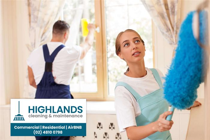 Highlands Cleaning & Maintenance team at work